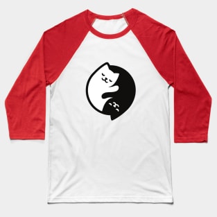 Yin Yang cats Baseball T-Shirt